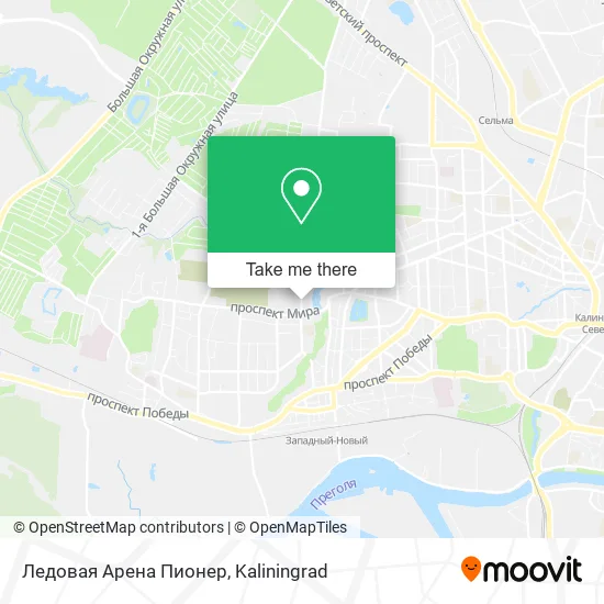 Ледовая Арена Пионер map