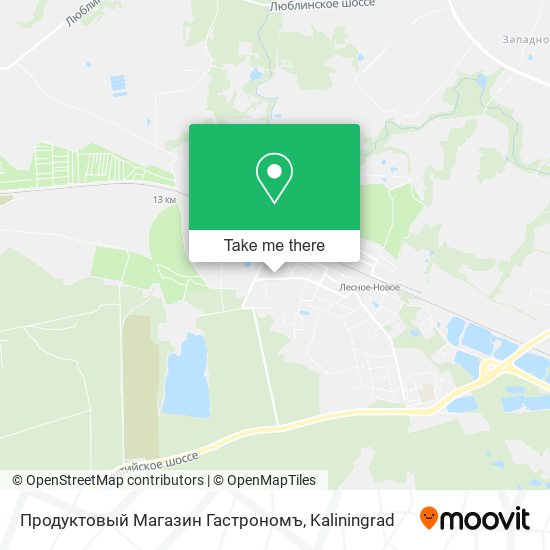 Продуктовый Магазин Гастрономъ map