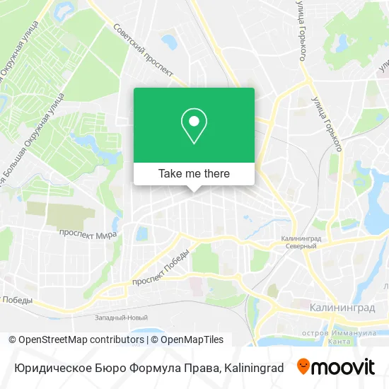 Юридическое Бюро Формула Права map