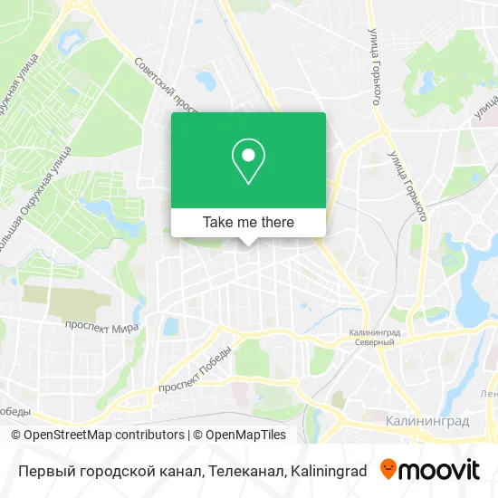 Первый городской канал, Телеканал map