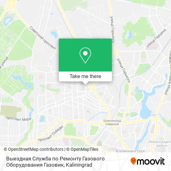 Выездная Служба по Ремонту Газового Оборудования Газовик map