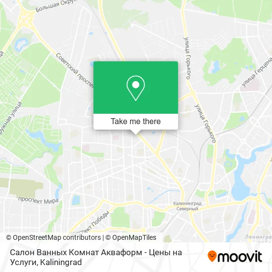 Салон Ванных Комнат Акваформ - Цены на Услуги map