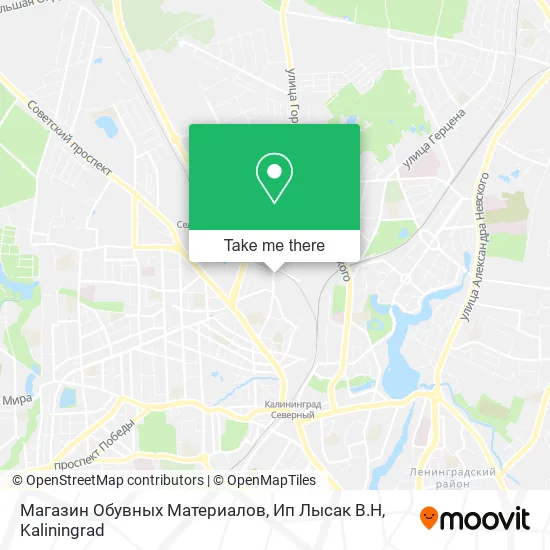 Магазин Обувных Материалов, Ип Лысак В.Н map