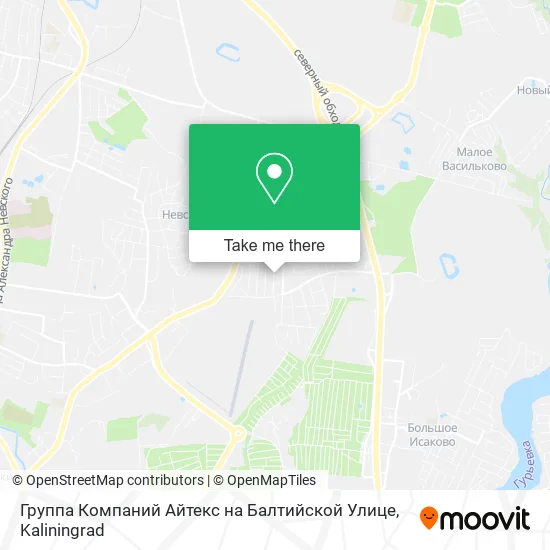 Группа Компаний Айтекс на Балтийской Улице map