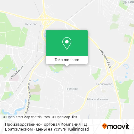Производственно-Торговая Компания ТД Братсклеском - Цены на Услуги map