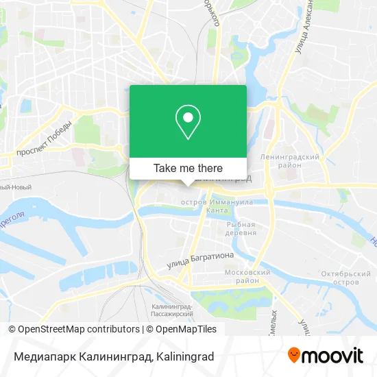 Медиапарк Калининград map