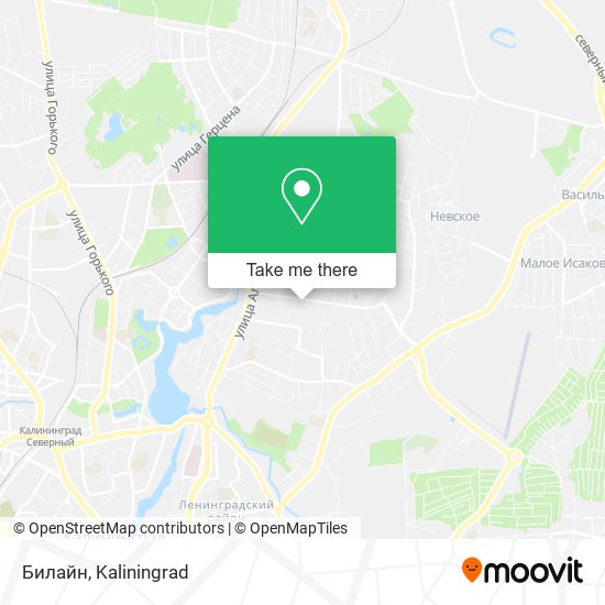 Билайн map