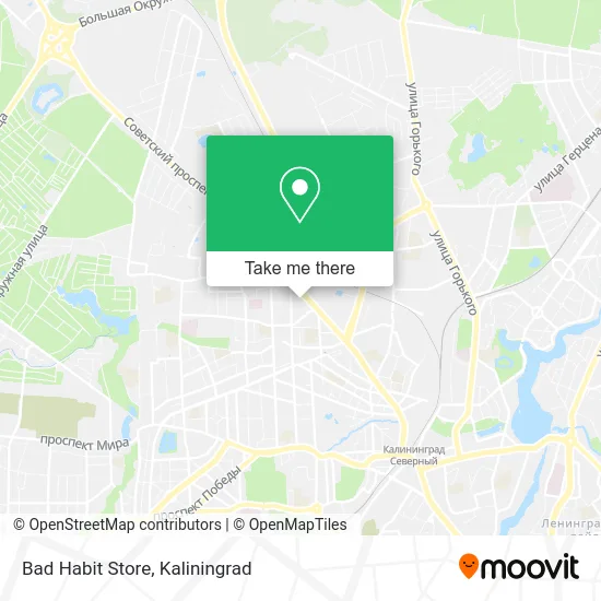 Bad Habit Store map