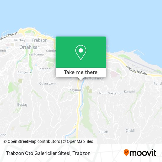 Trabzon Oto Galericiler Sitesi map