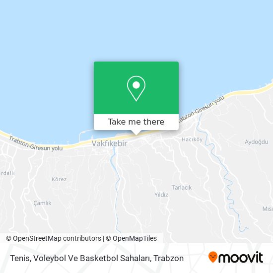 Tenis, Voleybol Ve Basketbol Sahaları map
