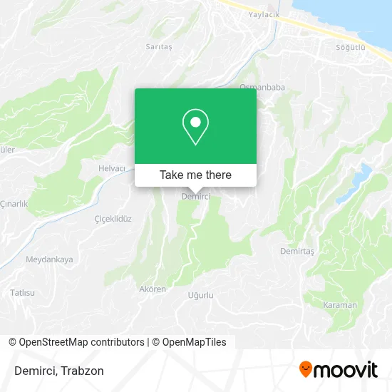 Demirci map