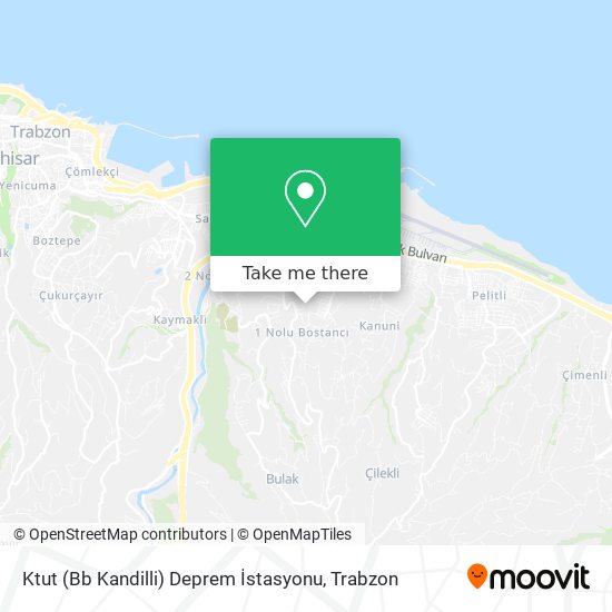 Ktut (Bb Kandilli) Deprem İstasyonu map