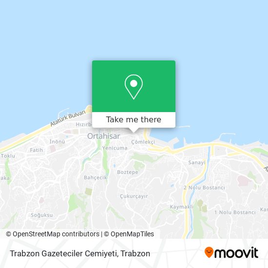 Trabzon Gazeteciler Cemiyeti map