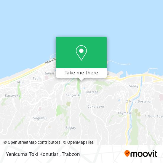Yenicuma Toki Konutları map