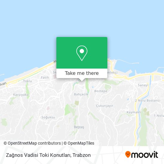 Zağnos Vadisi Toki Konutları map