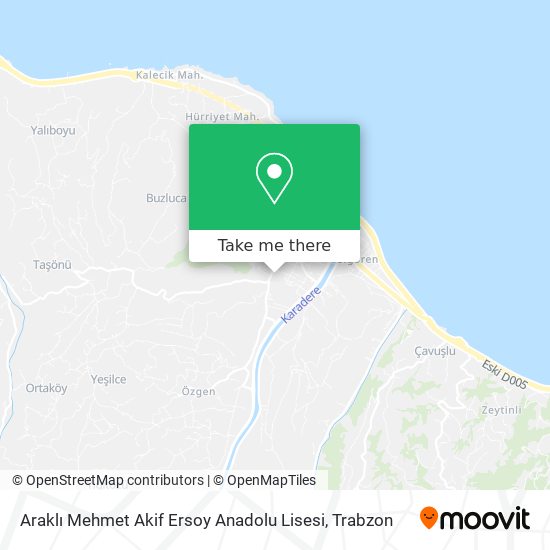 Araklı Mehmet Akif Ersoy Anadolu Lisesi map