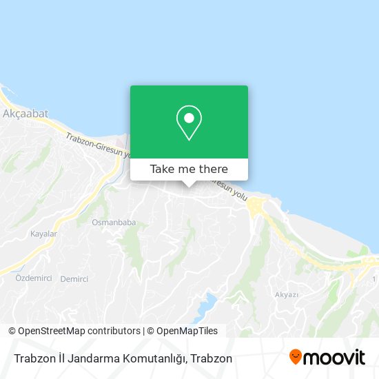 Trabzon İl Jandarma Komutanlığı map