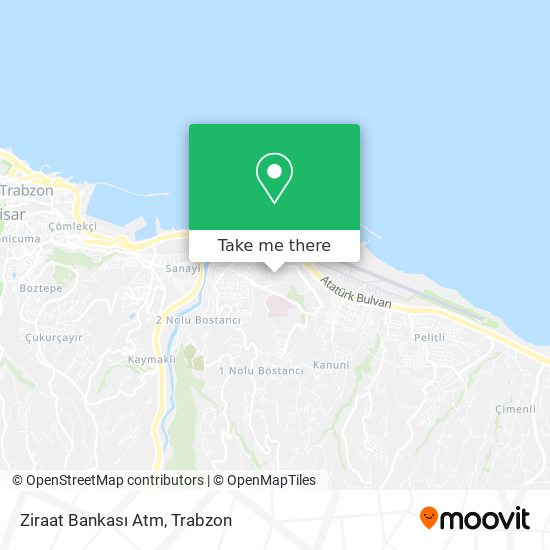 Ziraat Bankası Atm map