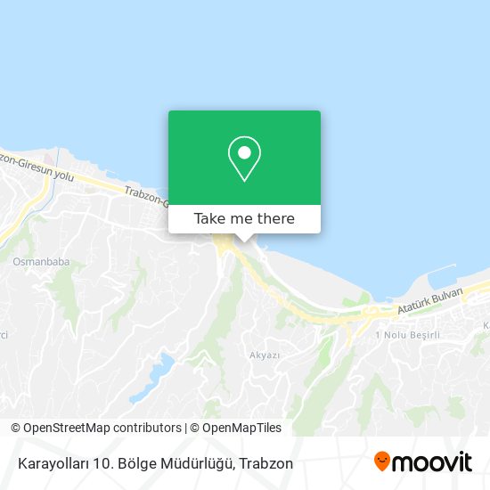 Karayolları 10. Bölge Müdürlüğü map