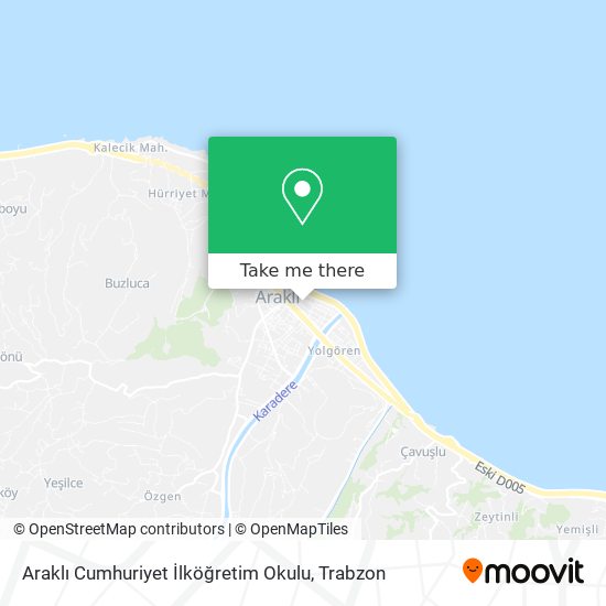 Araklı Cumhuriyet İlköğretim Okulu map