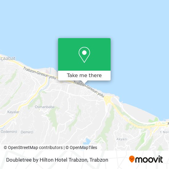 Doubletree by Hilton Hotel Trabzon map