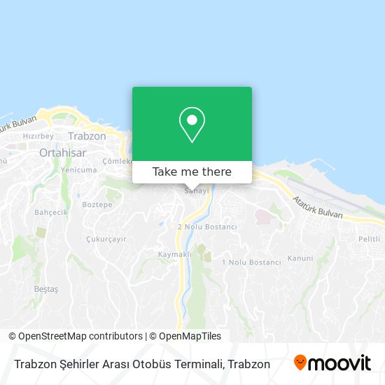 Trabzon Şehirler Arası Otobüs Terminali map
