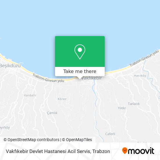 Vakfıkebir Devlet Hastanesi Acil Servis map