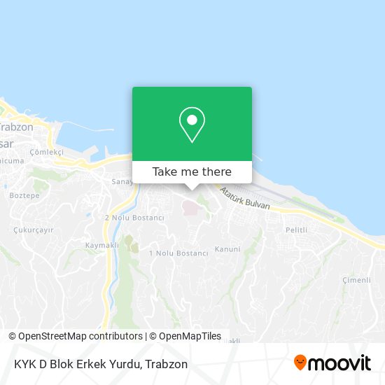 KYK D Blok Erkek Yurdu map