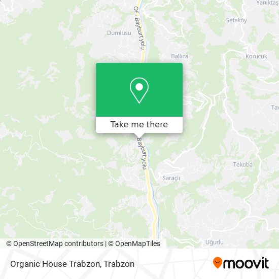 Organic House Trabzon map