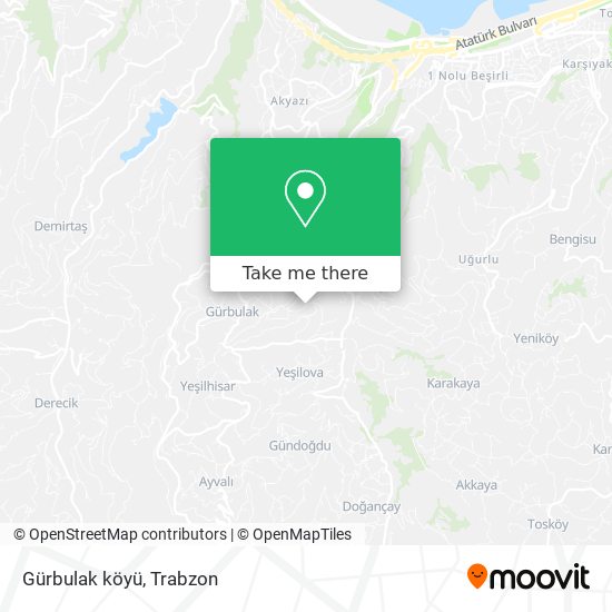 Gürbulak köyü map