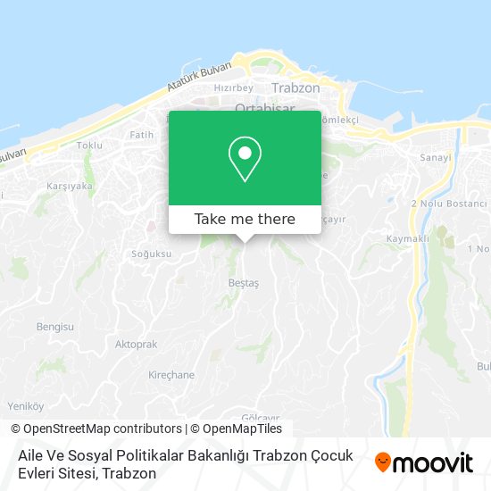 Aile Ve Sosyal Politikalar Bakanlığı Trabzon Çocuk Evleri Sitesi map