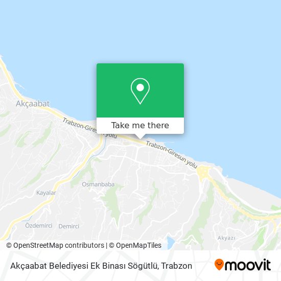 Akçaabat Belediyesi Ek Binası Sögütlü map