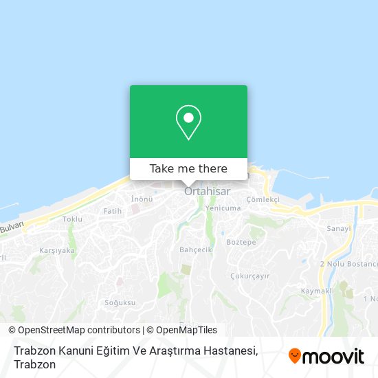 Trabzon Kanuni Eğitim Ve Araştırma Hastanesi map