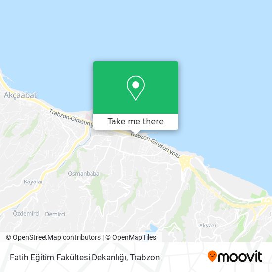 Fatih Eğitim Fakültesi Dekanlığı map