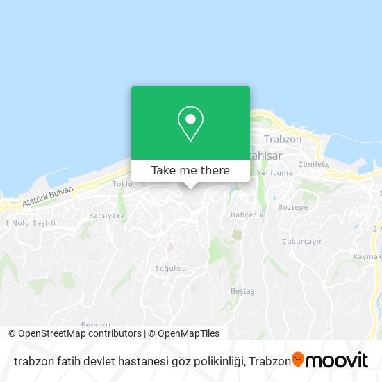 trabzon fatih devlet hastanesi göz polikinliği map
