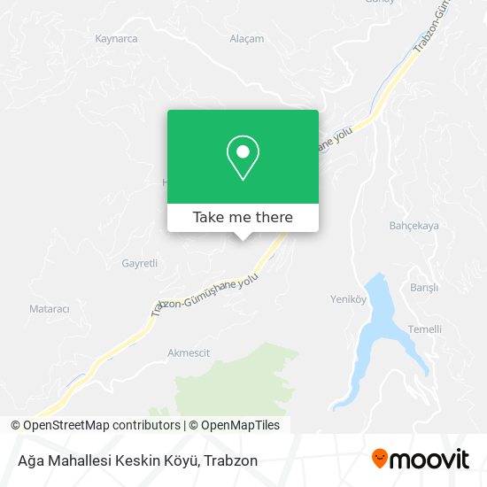 Ağa Mahallesi Keskin Köyü map