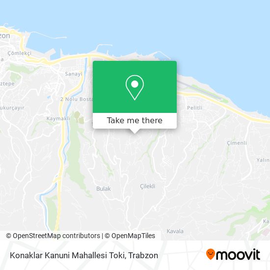 Konaklar Kanuni Mahallesi Toki map