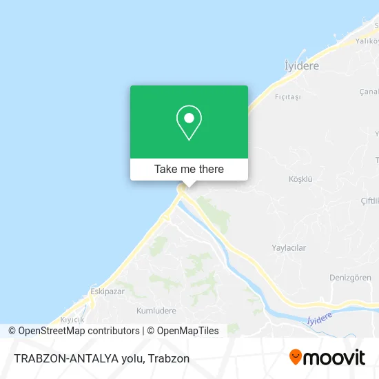 TRABZON-ANTALYA yolu map