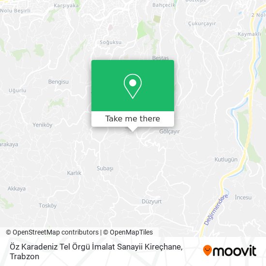 Öz Karadeniz Tel Örgü İmalat Sanayii Kireçhane map