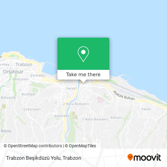 Trabzon Beşikdüzü Yolu map