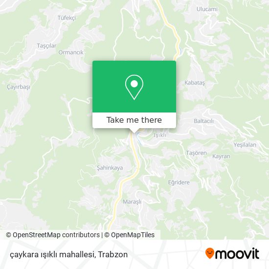 çaykara ışıklı mahallesi map