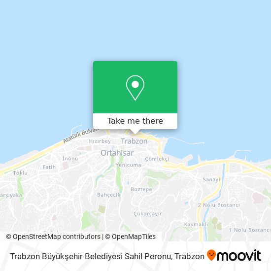 Trabzon Büyükşehir Belediyesi Sahil Peronu map