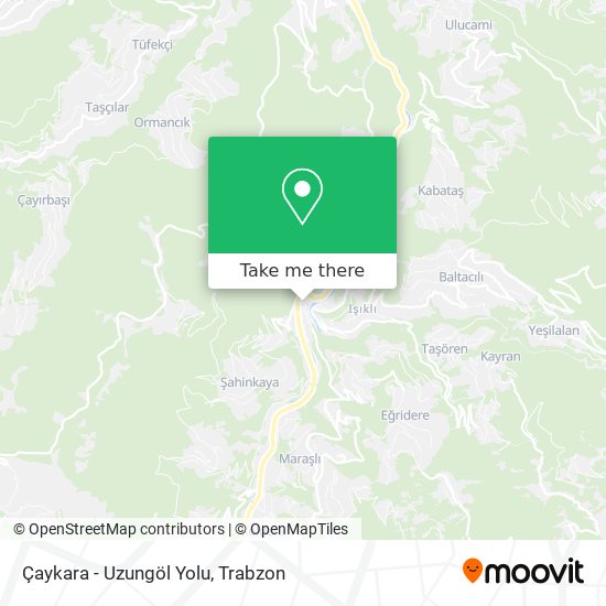 Çaykara - Uzungöl Yolu map