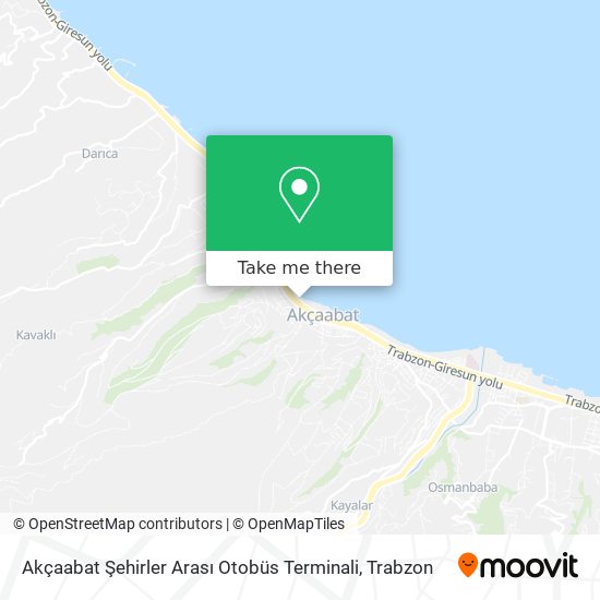 Akçaabat Şehirler Arası Otobüs Terminali map