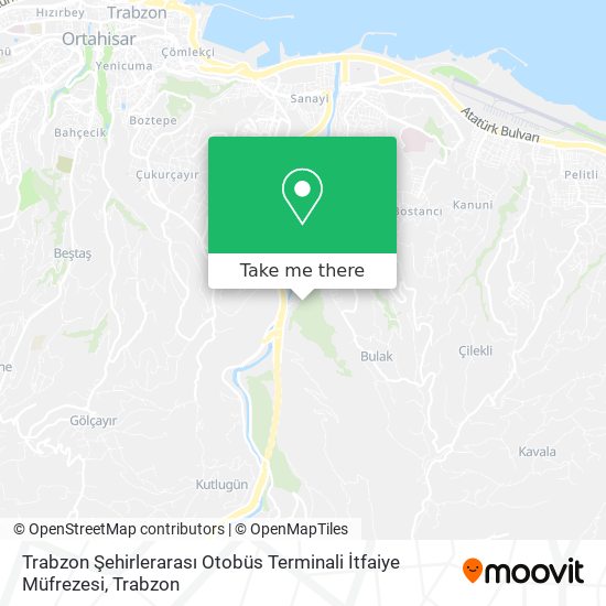 Trabzon Şehirlerarası Otobüs Terminali İtfaiye Müfrezesi map