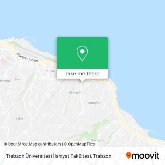 Trabzon Üniversitesi İlahiyat Fakültesi map