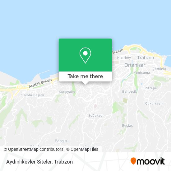 Aydınlıkevler Siteler map