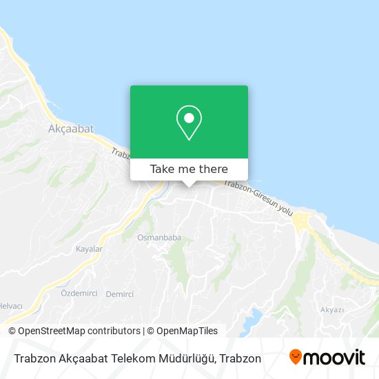 Trabzon Akçaabat Telekom Müdürlüğü map