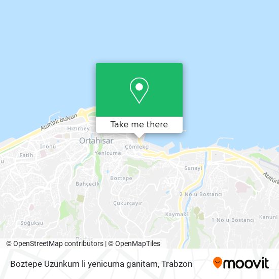 Boztepe  Uzunkum li  yenicuma ganitam map