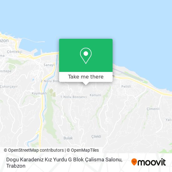 Dogu Karadeniz Kız Yurdu G Blok Çalisma Salonu map